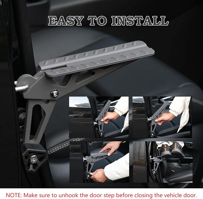 COWVIE Foldable Car Door Step Stand Pedal - Image 4