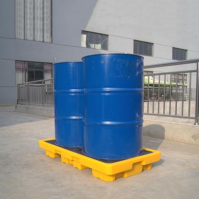 Drum Containment Spill Pallet, Industrial Nestable Oil Drums Leak-Proof Tray - Image 3