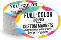 Magnet Me Up Customizable 4x6 Inch Oval Magnet Pack, 100 Piece, Custom Magnet by MagnetMeUp