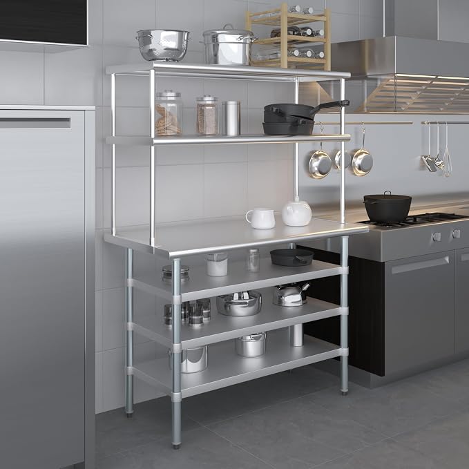 Amgood 24" x 48 Stainless Steel Work Table - Image 6