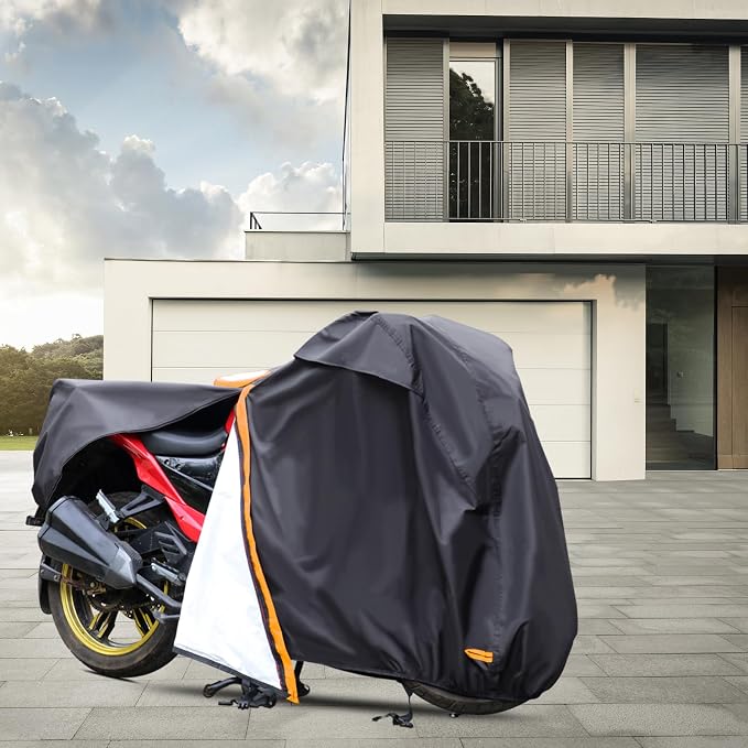 Motorcycle Cover, Waterproof Zipper Outdoor Cover - Image 8