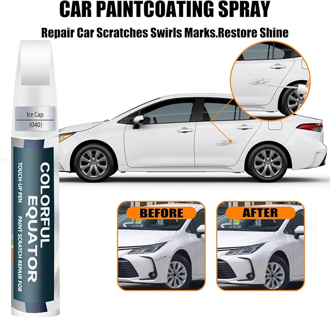 040 Super White/Ice Cap Touch Up Paint - Image 3