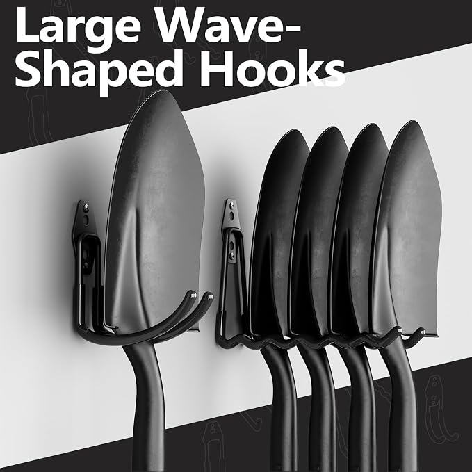 Garage Storage Hooks, 12 Pack Steel Heavy Duty Wall Mount Hooks - Image 4