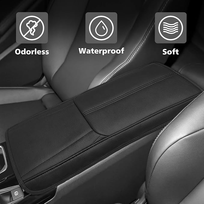 Muslogy Armrest Pad Center Console Cover Compatible - Image 5