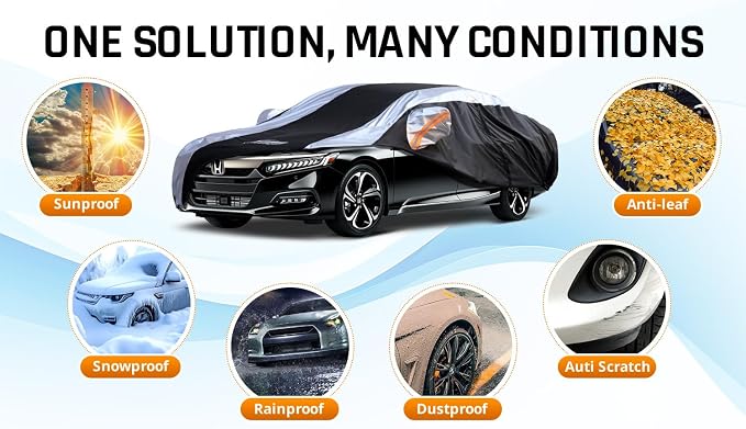 Honda Accord Car Cover Waterproof All Weather - Image 6