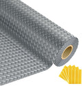 8x20 FT Garage Floor Mat, 2.8mm Thickened Flooring Roll Diamond Plate PVC by GrandroadAuto