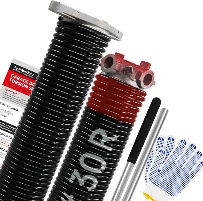 Pair of 1.75" Garage Door Torsion Springs Set by KaiMinDogzGarageDoorSpring