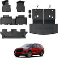 Floor Mats for 2020-2024 2025 Ford Explorer, All Weather TPE Floor Mat Cargo by GALVAGNITE