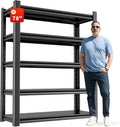 Garage Shelving, Storage Shelves, Adjustable 5 Tier Metal Heavy Duty Racks by OLLRRACT