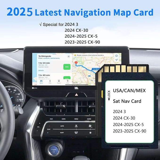 2025 Upgraded KMV6 66 EZ1B Navigation SD Card Map USA/CAN/MEX CX-5, CX-30/Model - Image 2
