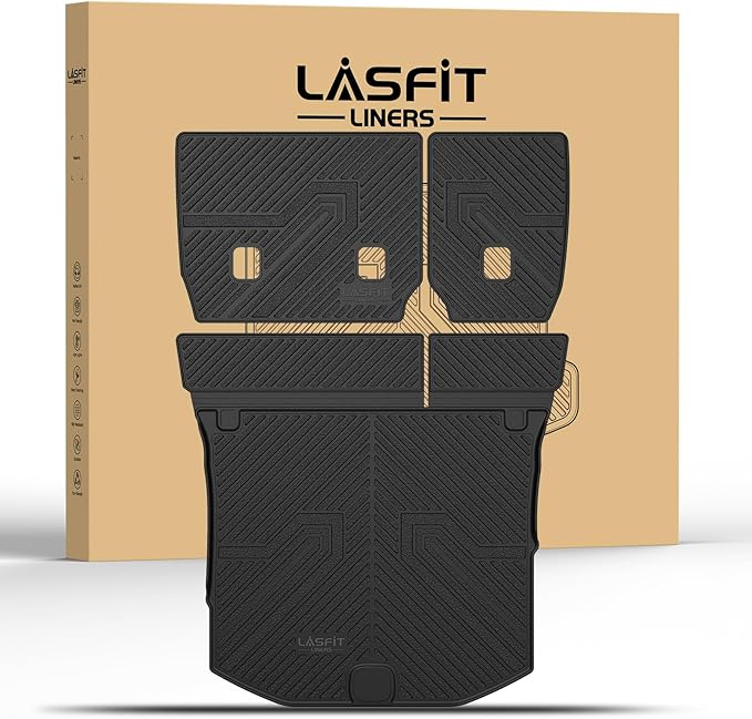 LASFIT Cargo Mat for Jeep Grand Cherokee 2011-2021 All Weather TPE Custom Fit by LASFIT