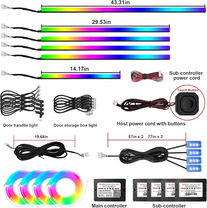 Acrylic Interior Car Light, AMKI Car LED Strip Light - Image 7