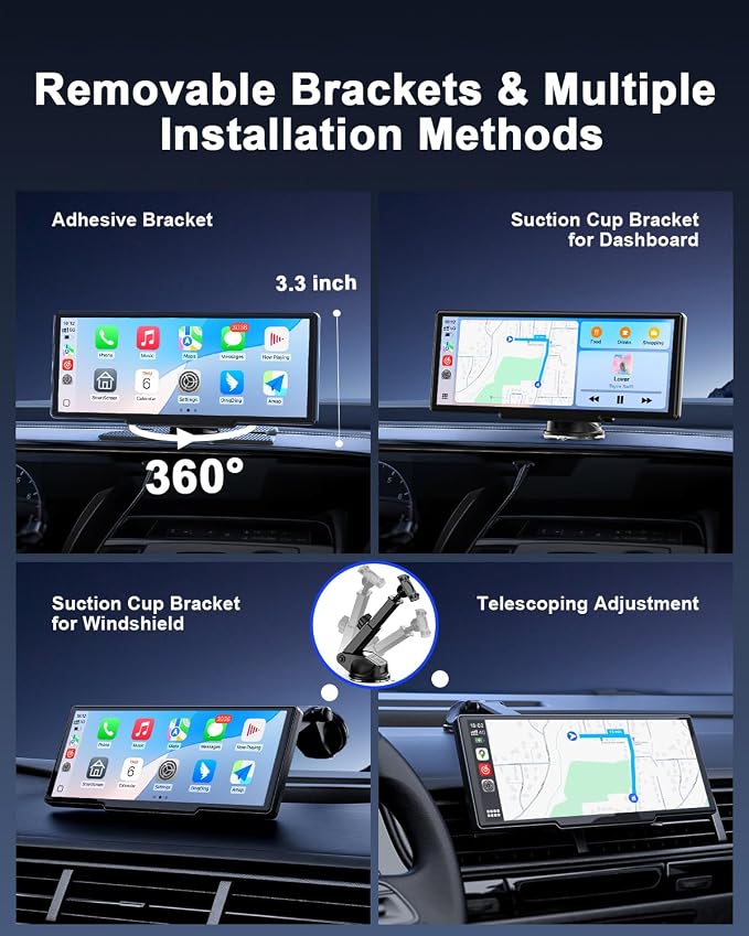 8.1'' Wireless Apple Carplay Screen - Image 8