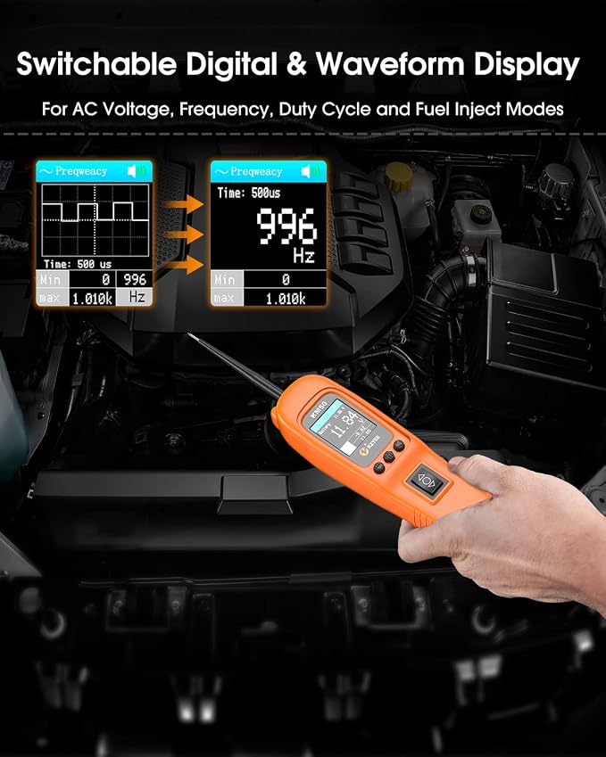 KZYEE KM50 Power Circuit Probe Kit - 12V/24V Automotive Circuit Tester Current - Image 4