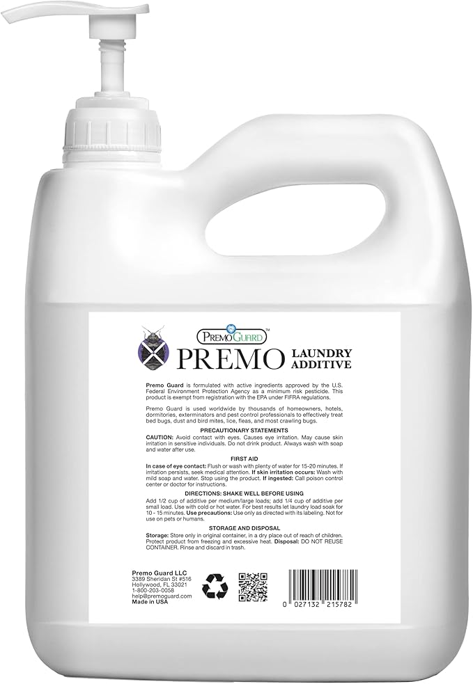 Premo Guard Bed Bug, Mite & Lice Laundry Detergent Additive 128 oz – Child & - Image 2