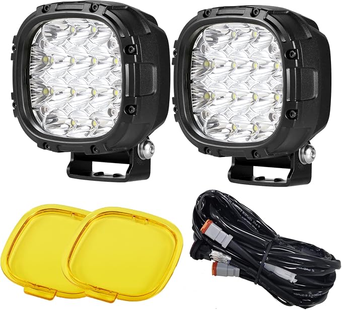 BIGLION.X 4 Inch Pair 160W Round LED Offroad Lights Super Bright Driving by BIGLIONX