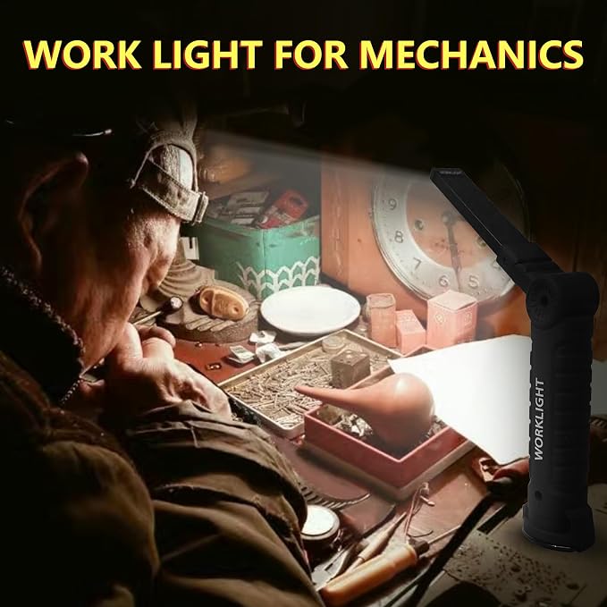 Suranew LED Worklight Flashlight, COB Rechargeable Work Lights - Image 8