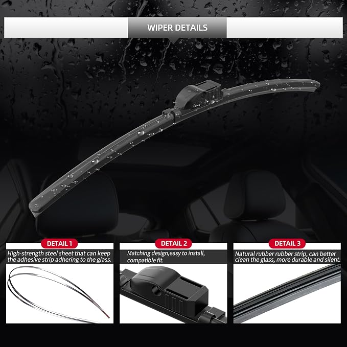 Front Windshield Wipers, 2-Piece Set - Image 4