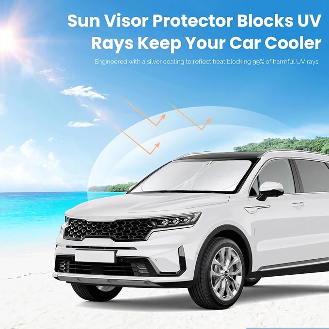 Custom Fit Sorento Windshield Sunshade - Image 5