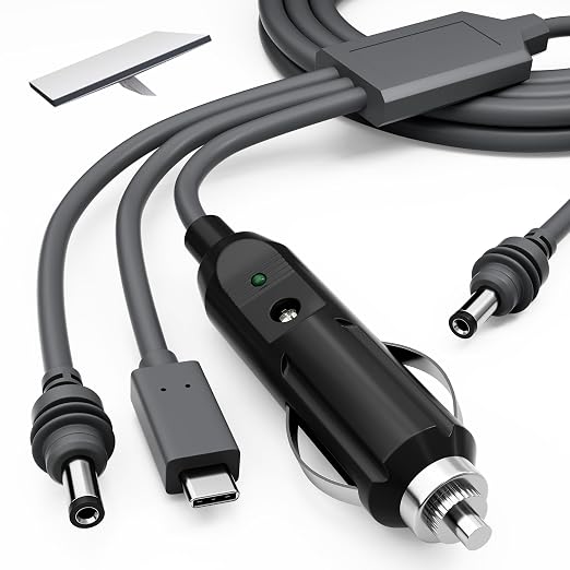 Starlink Mini 3-in-1 DC Power Cable 16FT, USB-C 12-24V Cigarette Lighter Plug & by RVMARINEPAT