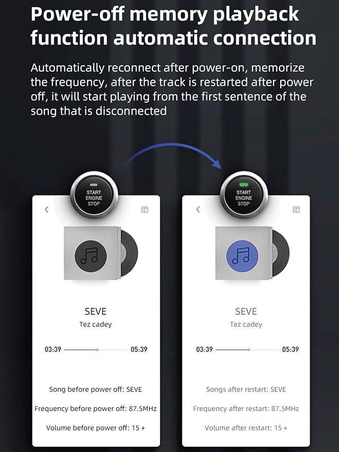 Bluetooth 5.3 FM Transmitter for Car, Wireless Car Adapter - Image 4