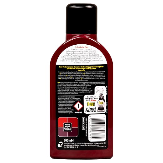 T-Cut Dark Red Scratch Remover Color Fast Paintwork Restorer Car Polish - Image 2