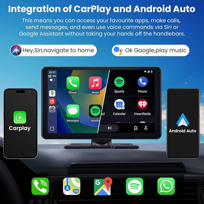 Compatible Wireless Apple CarPlay Android Auto Screen - Image 2