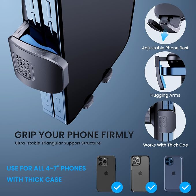 Qifutan Metal CD Slot Phone Holder Mount - Image 4