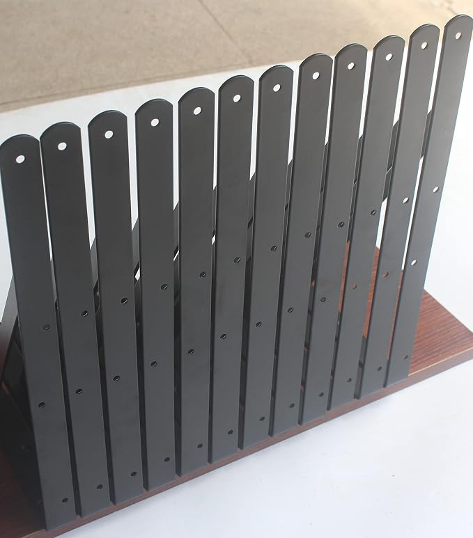 32 Pack L14 x H 10" Black Heavy Duty Shelf Brackets - Image 8