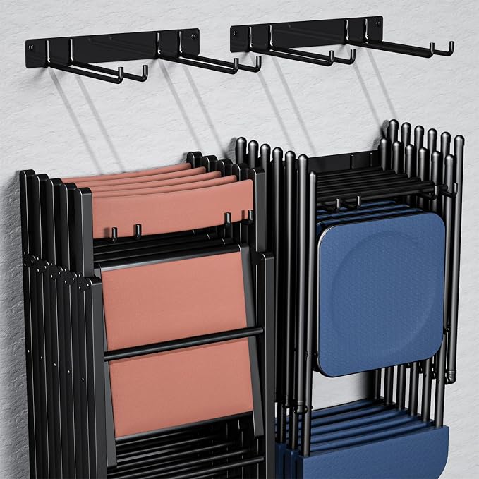 YYR Folding Chair Storage Rack, Garden Tool & Foldable Chairs Organizer Hangers by YYR