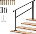 VIVOSUN Outdoor Handrail, Wrought Iron Stair Railing by VIVOSUN