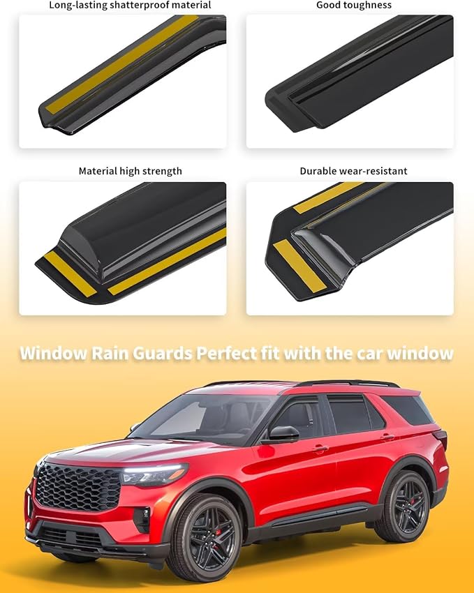 in-Channel Window Rain Guards Fit - Image 8