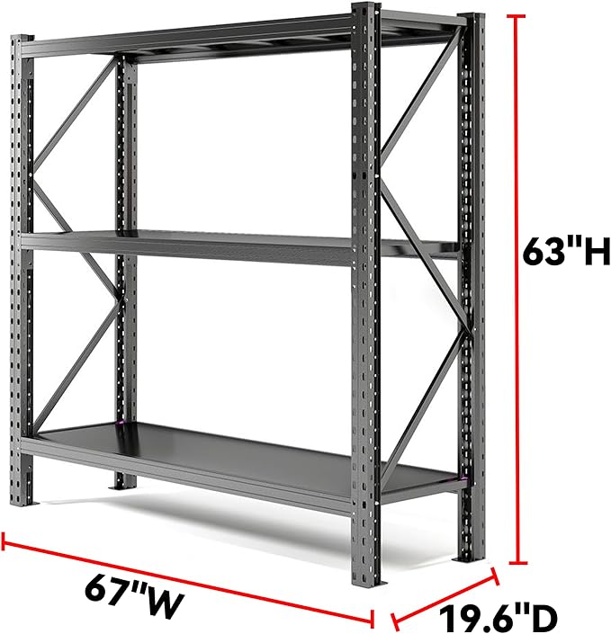Heavy Duty 5-Tier Metal Shelving Unit - Image 3