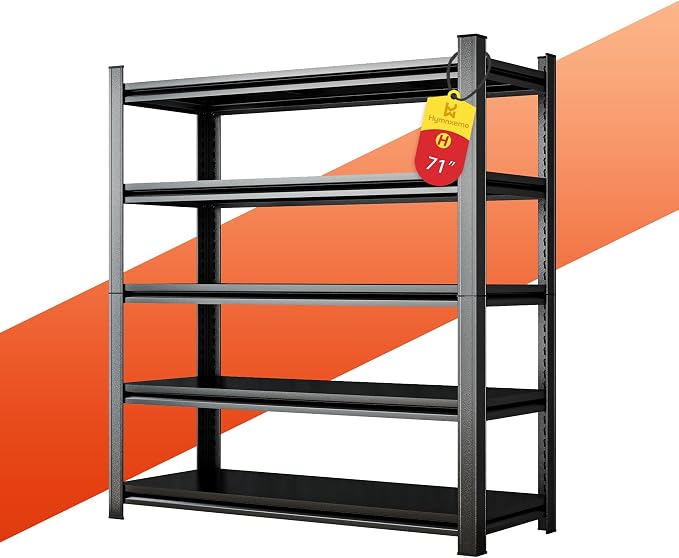 Heavy Duty 5-Tier Shelving Unit 3000LBS Capacity by HYMNXEMO