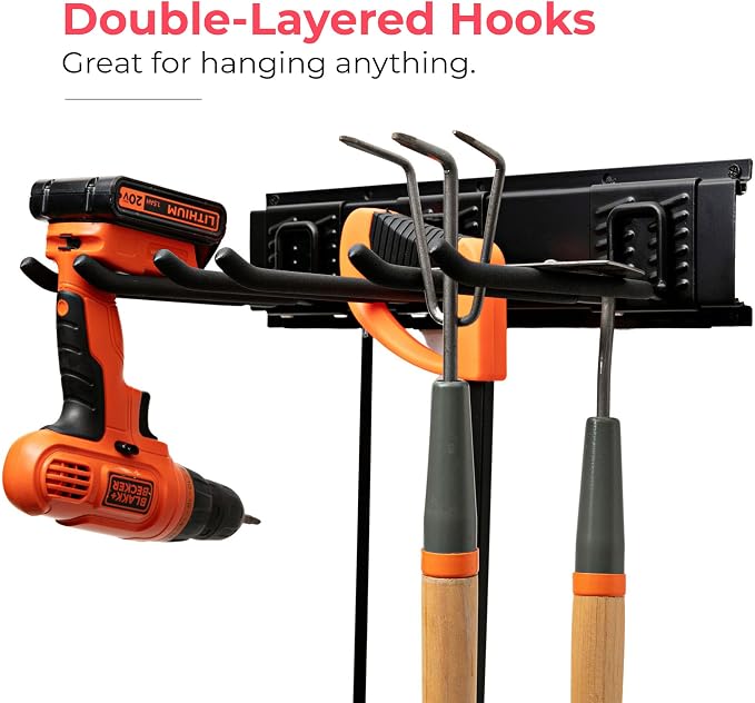 Heavy-Duty Garage Wall Storage System | Wall Mounted Tool Organizer Rack - Image 2