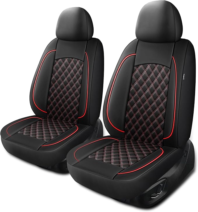 Leather Car Seat Covers, Breathable and Waterproof Napa Leather Automotive Seat by HChengkikz