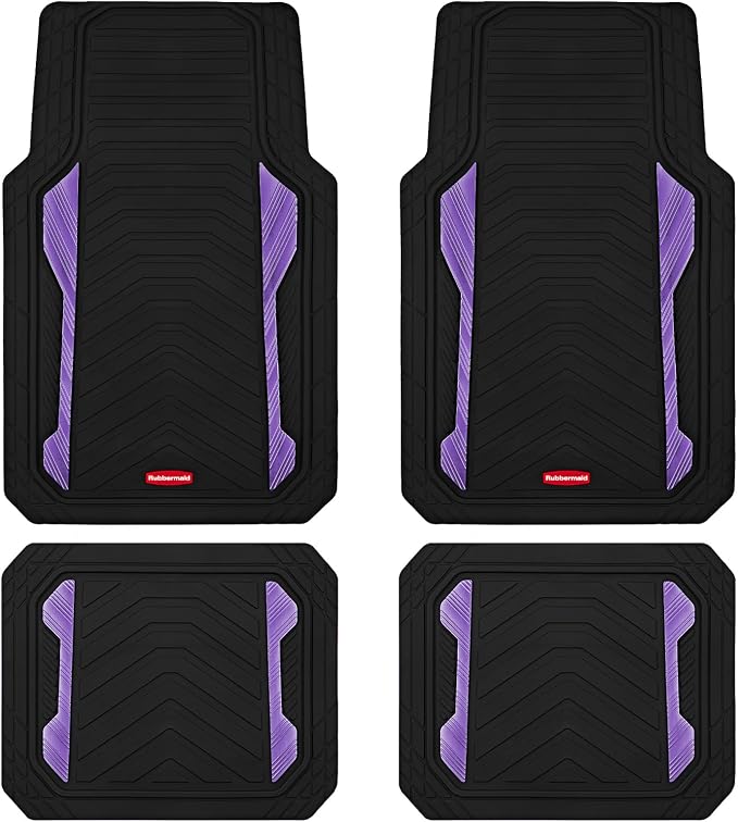 Rubbermaid Car Floor Mat, Heavy Duty All-Weather Car Mats Full Set by Rubbermaid