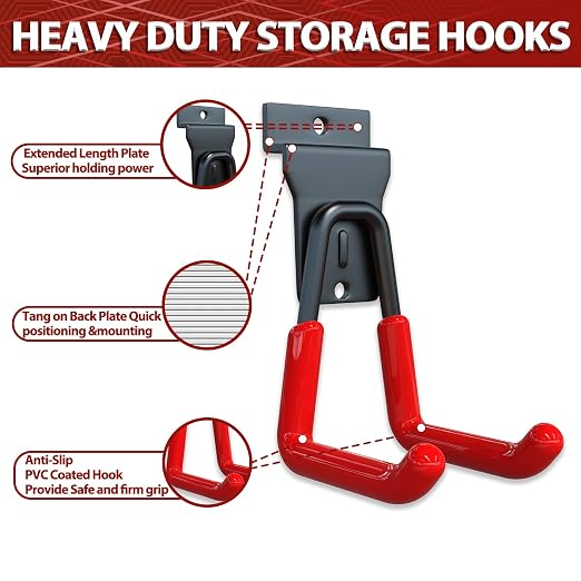 3-H Slatwall Accessories 18 Pack, Slatwall Hooks & Hangers Multi Sizes - Image 4