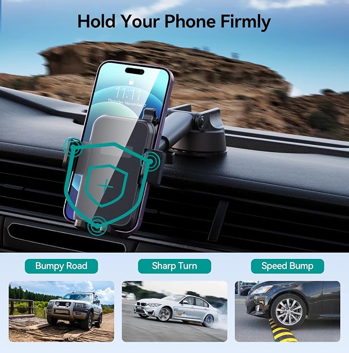 Car Phone Holder Mount, 3 in 1 Universal Phone Mount - Image 7