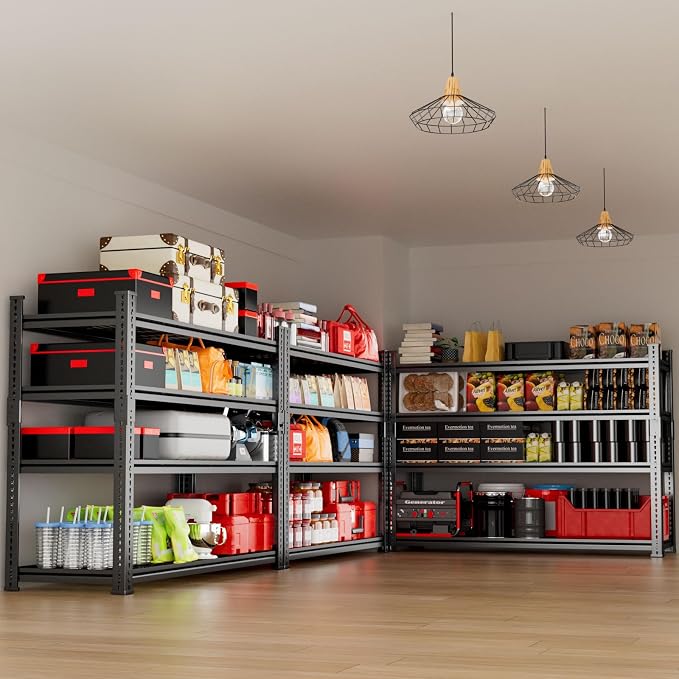 Storage Shelves 3PCS, Garage Shelving Heavy Duty 2640LBS Capacity, 4 Tier - Image 7
