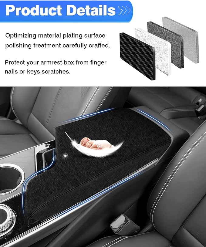 Autorder Center Console Cover for 2023-2025 2026 Cadillac Lyriq Accessories - Image 4