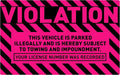easykart labels 50 Parking Violation Stickers, 5 x 8 inch “Violation by EasykartLabels