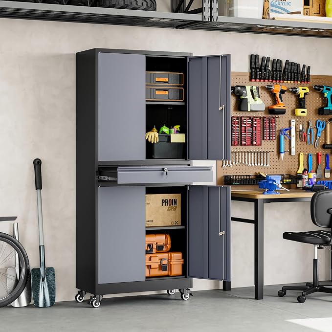 Yizosh Metal Garage Storage Cabinet - Image 6