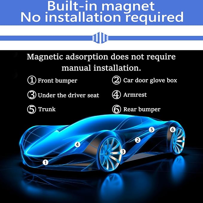 GPS Tracker for Vehicles, Car GPS Tracker Portable Real Time Magnetic GPS - Image 4