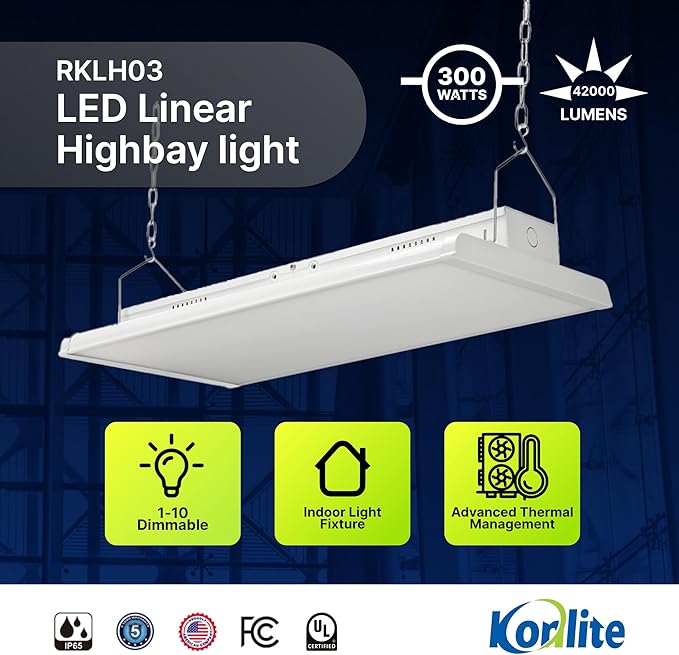 4 FT Linear LED Shop Light, 000LM HighBay Light - Image 2