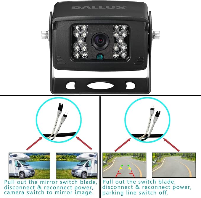 Truck Backup Camera with Parking Line Switch ON/Off - Image 3