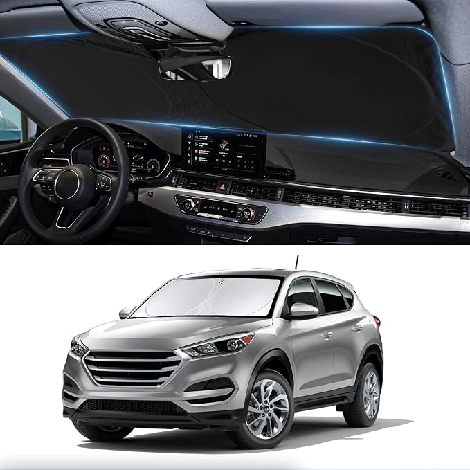 Custom Fit Tucson Windshield Sunshade by INSAUTO