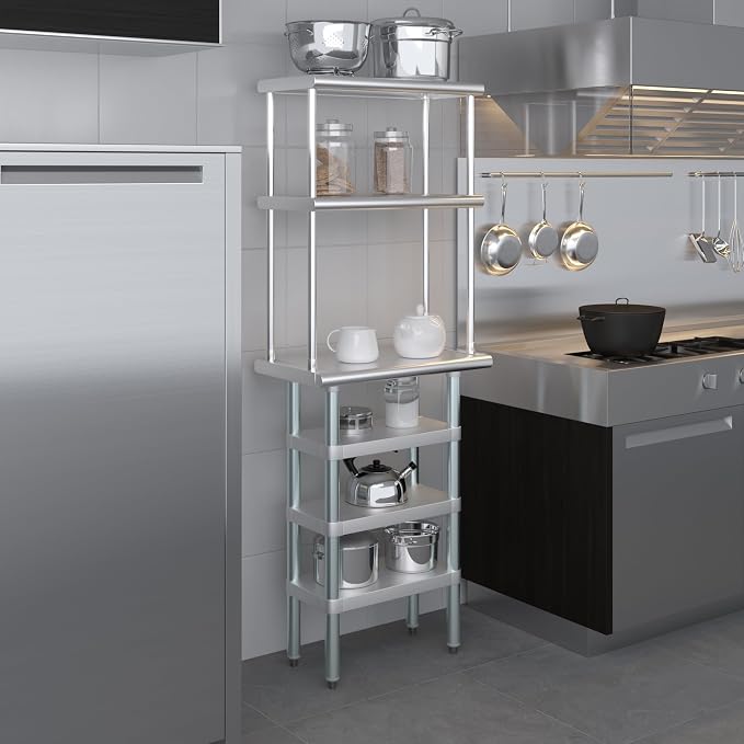 Amgood 14" x 24" Stainless Steel Work Table - Image 6