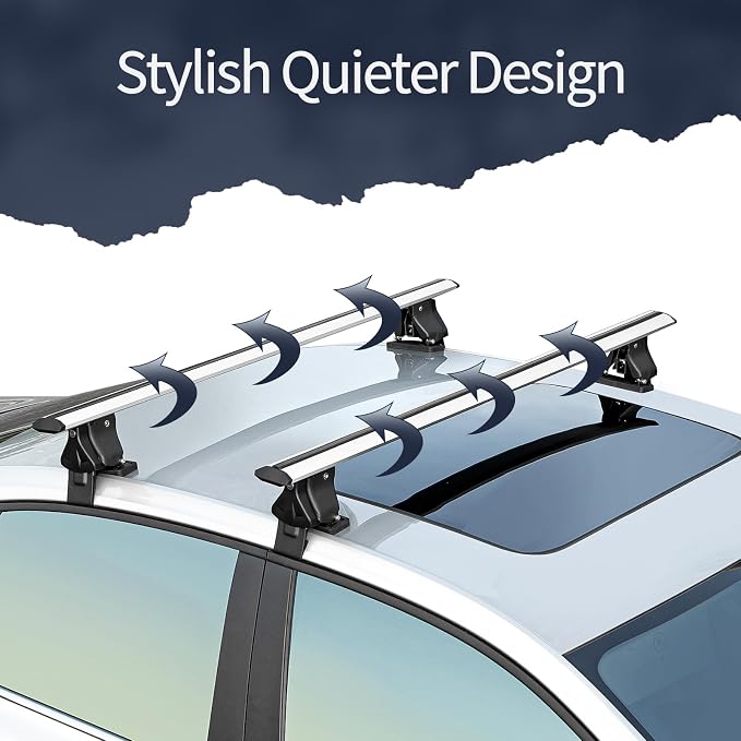 Universal 55" Roof Rack Cross Bars, Adjustable Car Top Roof Rack, Aluminum - Image 5
