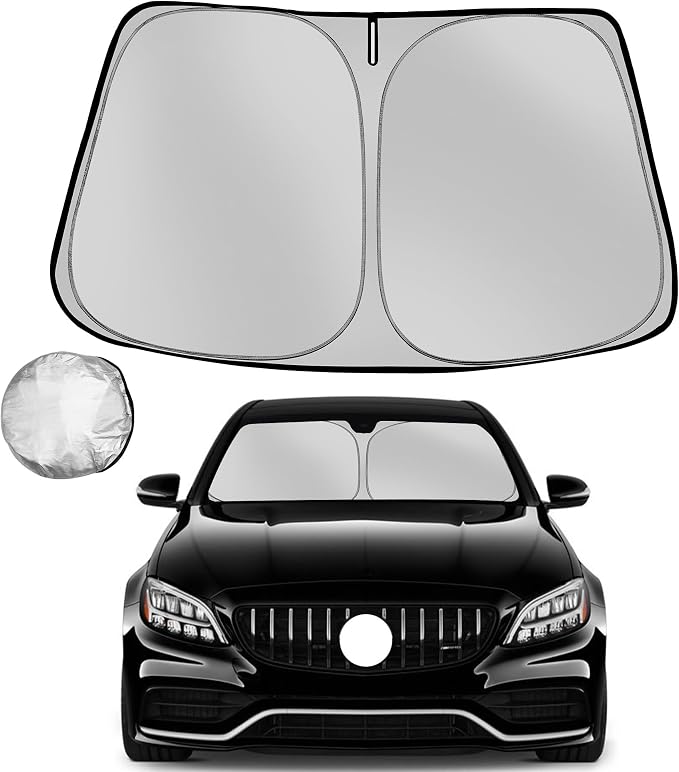 Windshield Sun Shade for 2015-2021 Mer-CED-ES-Ben-z C Class W205 C250 C300 C400 by Fonowka
